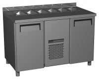 Холодильный стол для салатов Carboma T70 M2sal-1-G 9006 (SL 2GNG 1/1) 